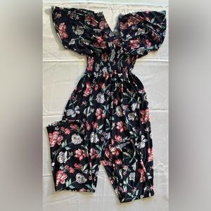 Women’s Navy Floral Jumpsuit XS/S